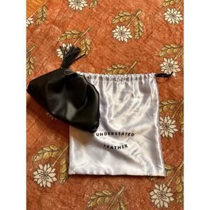 New Understated Crescent Vegan Leather Bag/Clutch *read description*